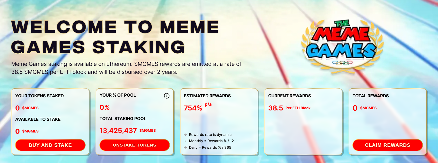 staking the meme games token