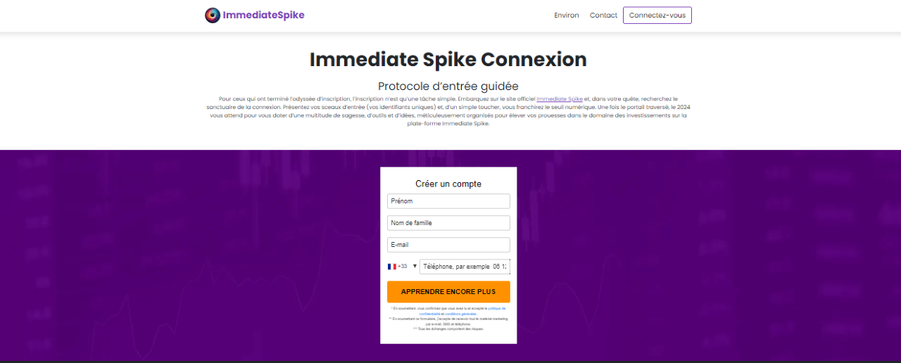 compte immediate spike