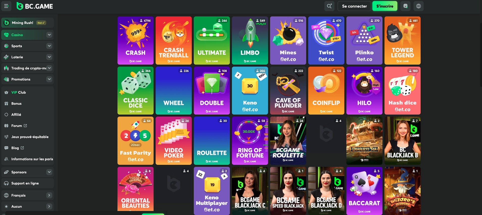 BC game crypto casino