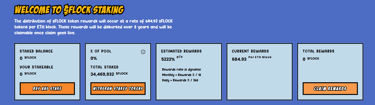 le programme de staking de Flockerz