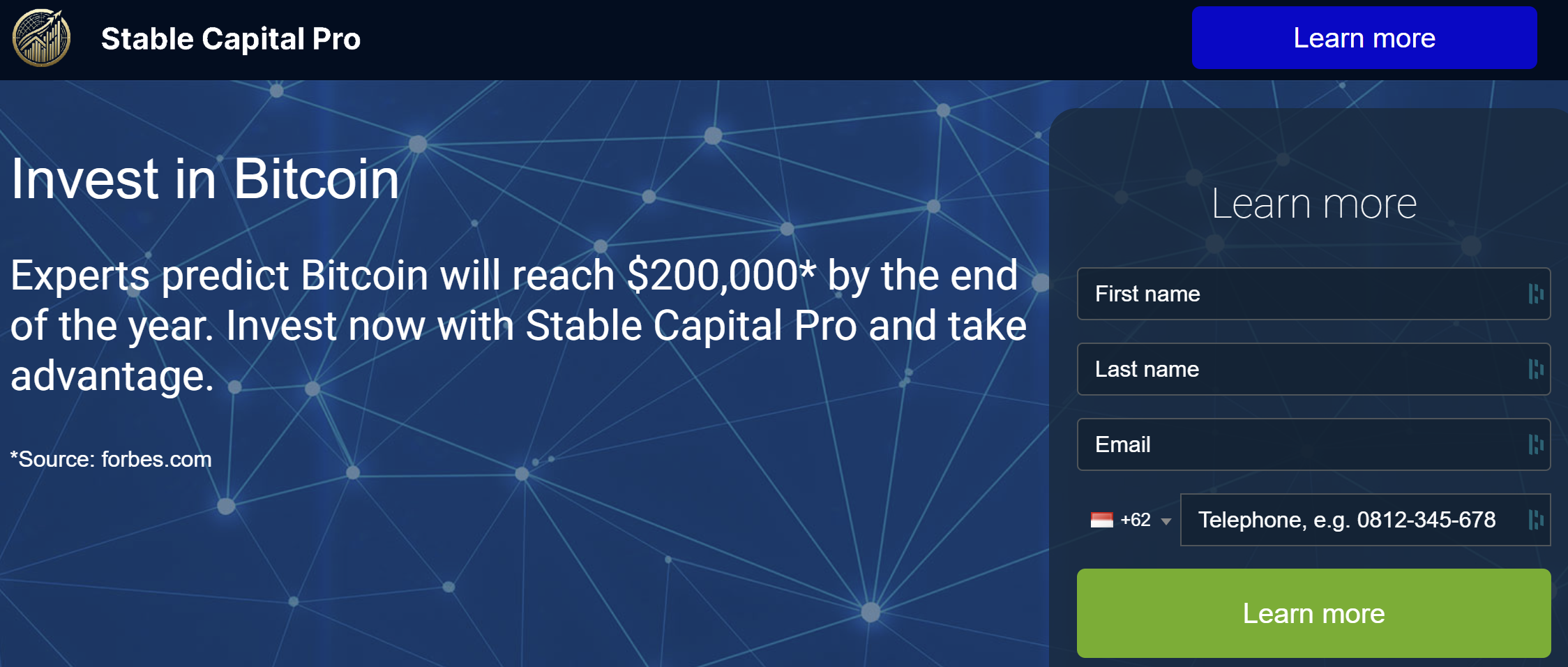 Stable Capital Pro acceuil