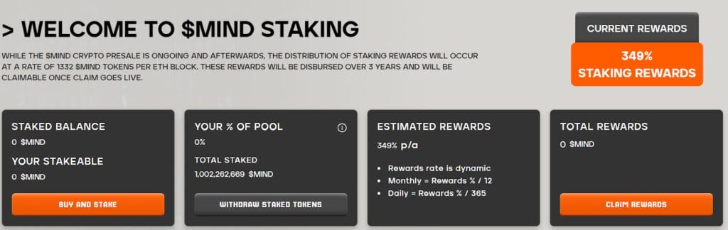 Staking $MIND