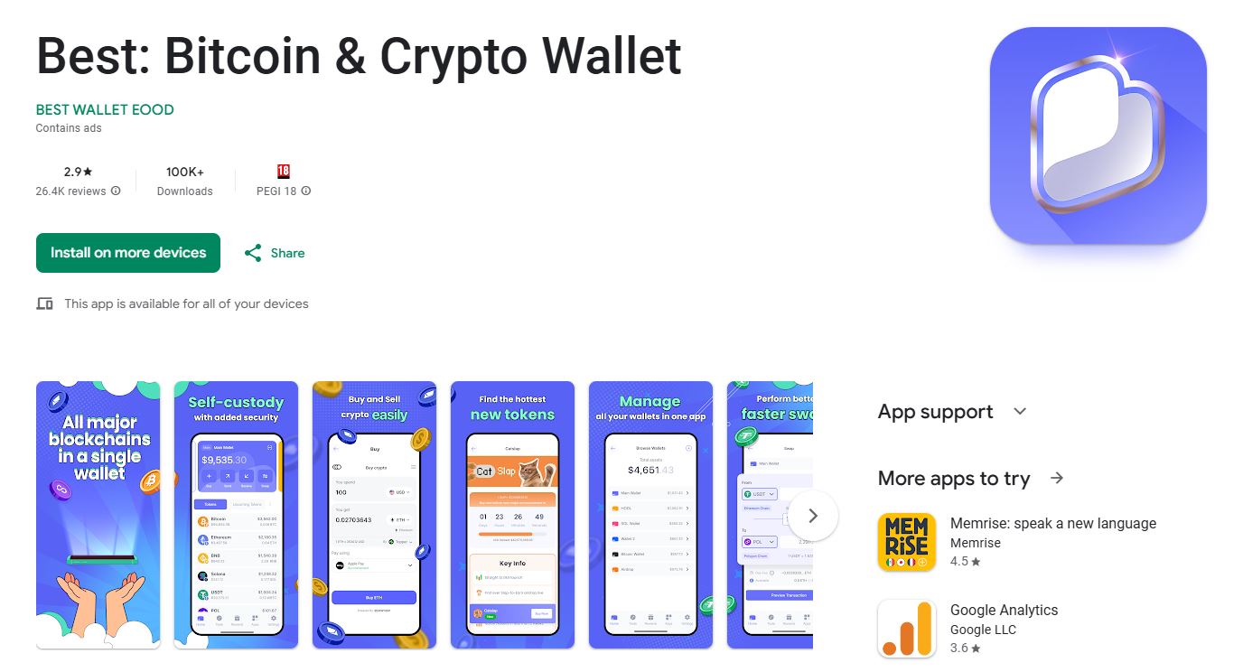 google play best wallet