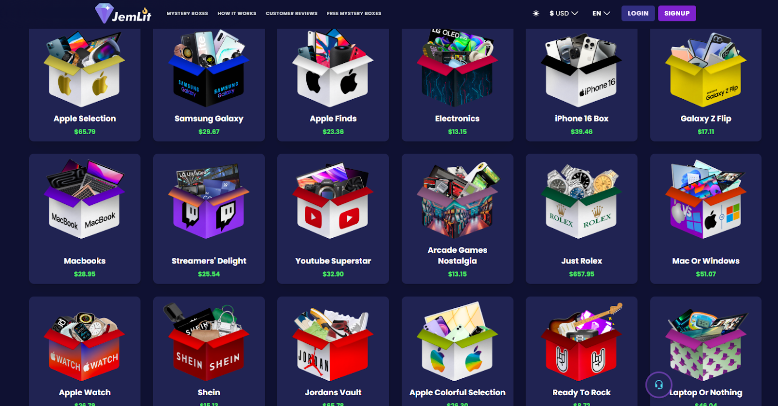 Mystery box de JemLit