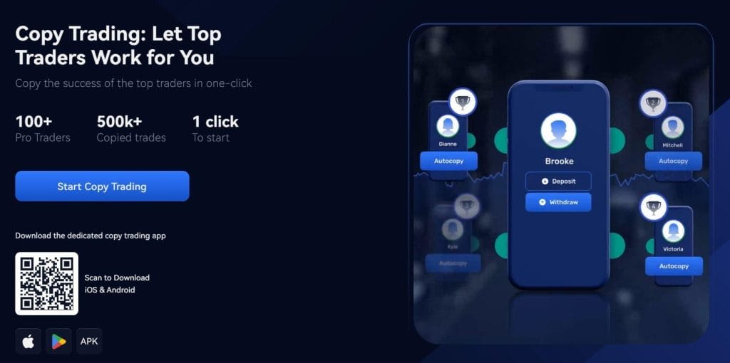 Trading social sur Margex