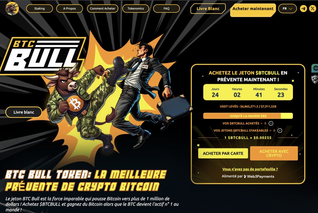 Page accueil BTC Bull