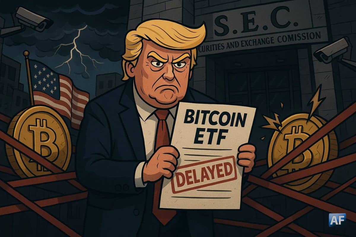 La SEC reporte l’ETF Bitcoin de Trump en pleine montée des tensions réglementaires