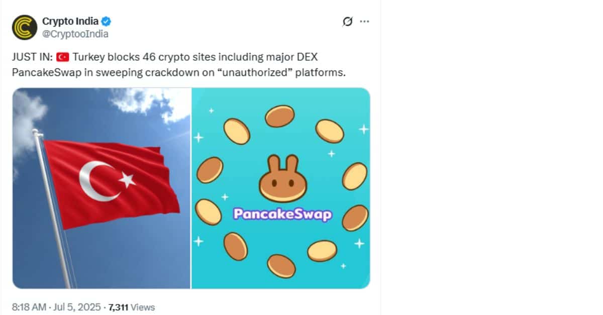 Tweet PancakeSwap
