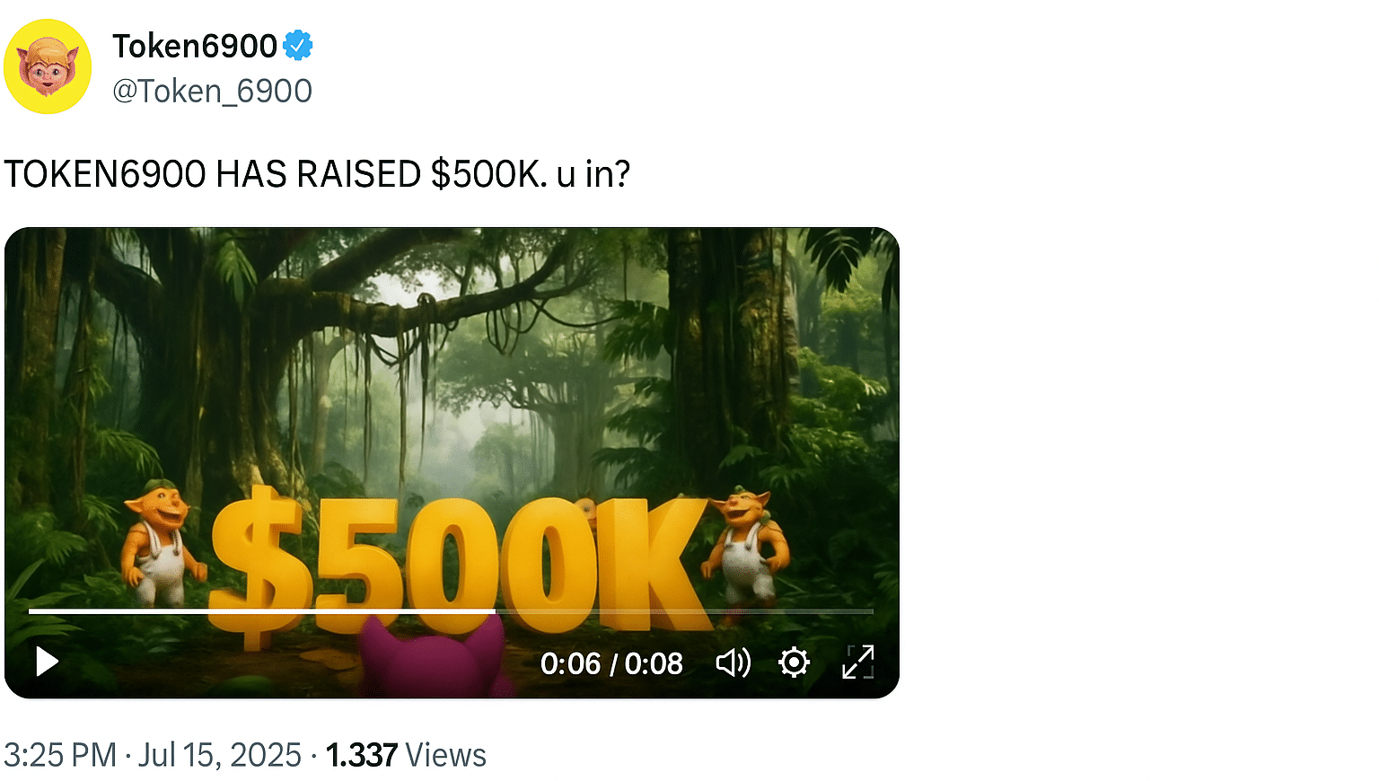 Tweet token 6900