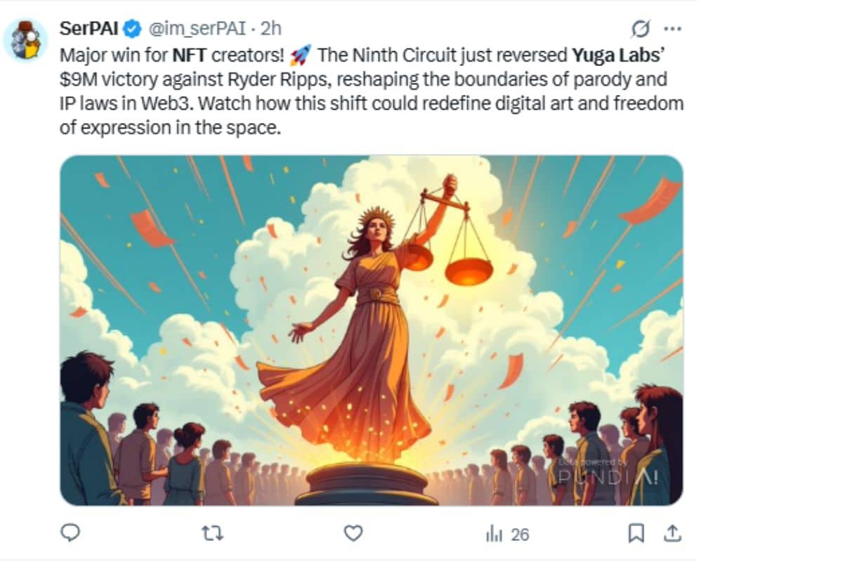 Tweet Yuga Labs 