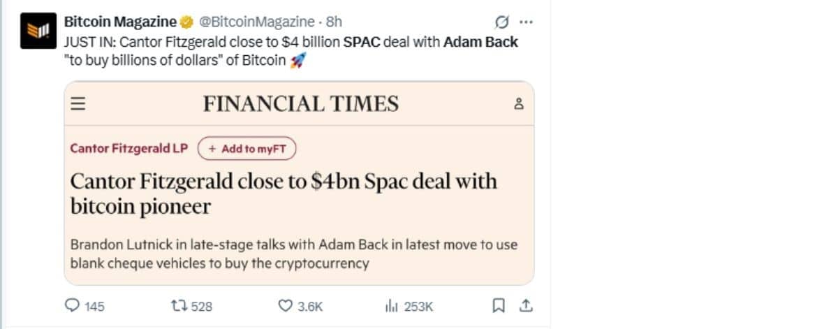 tweet spac