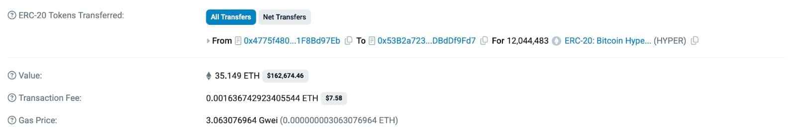 Bitcoin Hyper $10m