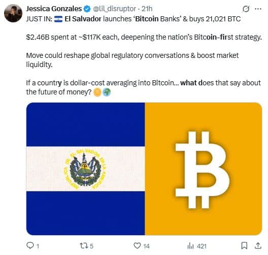 El Salvador prêt à secouer la finance avec la toute première banque 100 % Bitcoin