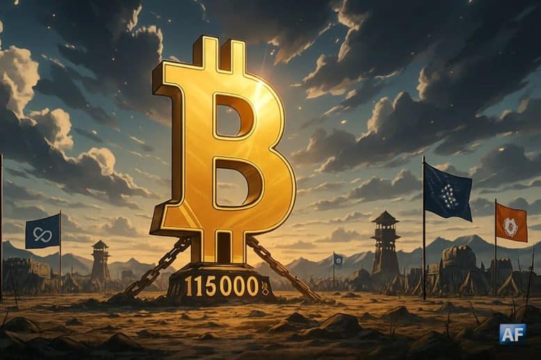 Bitcoin dépasse timidement les 115 000 $ pendant que les projets clés se positionnent