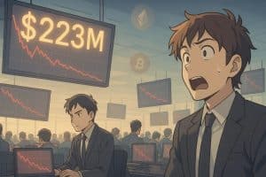 223 M $ retirés des fonds crypto