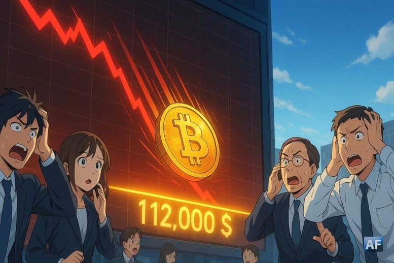 Crash du Bitcoin : pourquoi 112 k$ pourrait marquer un tournant majeur