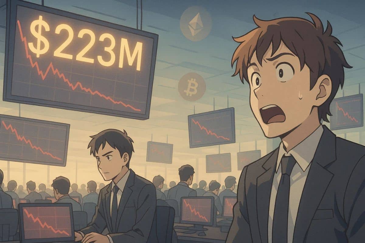 223 M $ retirés des fonds crypto