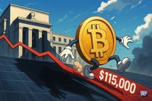 Bitcoin recule à 115 000 $