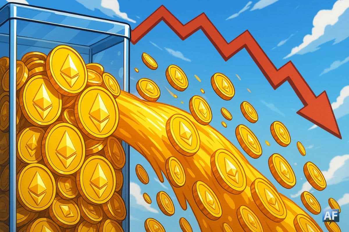 200 M $ quittent les ETF Ether en un jour