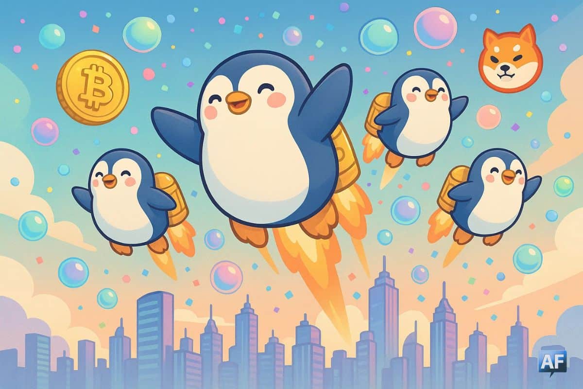 Le retour des memecoins s’accélère avec Pudgy Penguins en pleine ascension