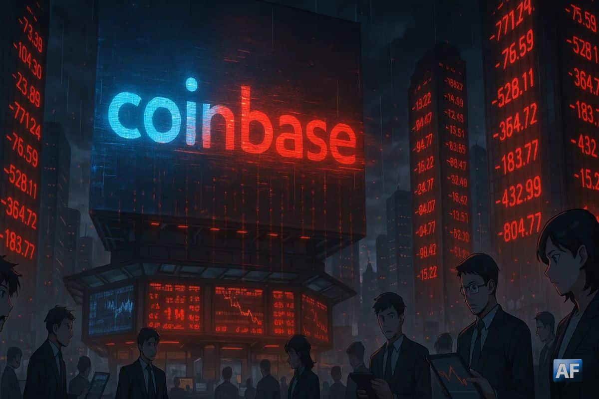 Coinbase perd près d’un cinquième de sa valeur… et si le pire restait à venir ?