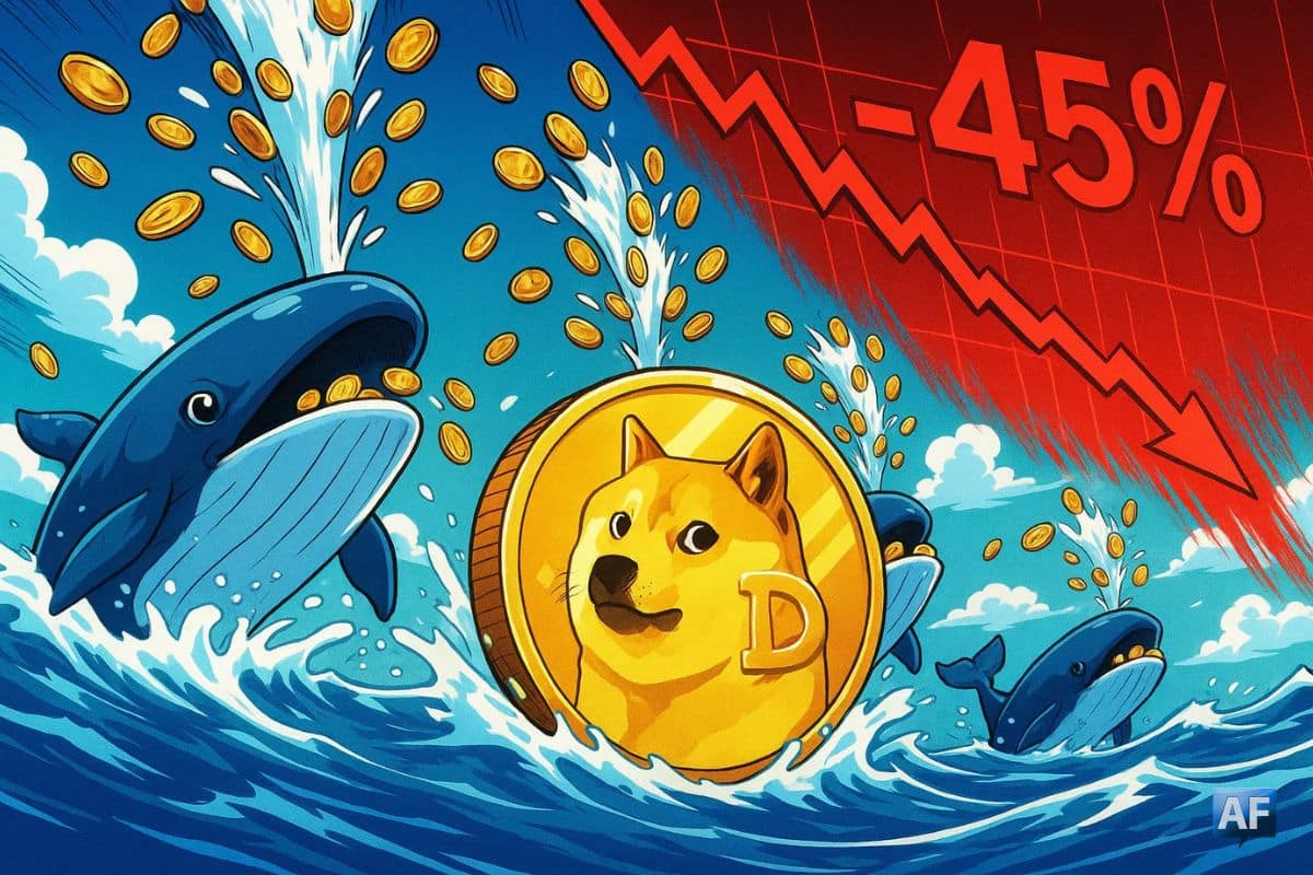 Dogecoin en danger, les whales déchargent… le prix risque -45 % !
