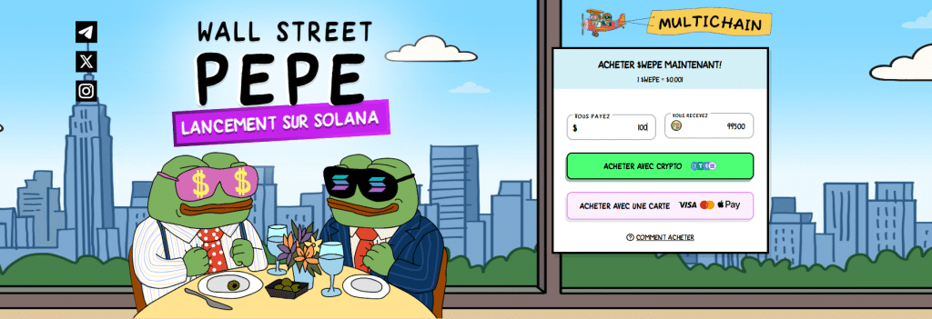 site officiel wall street pepe wepe