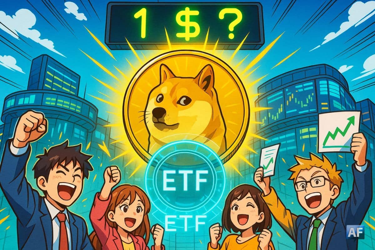 Un ETF Dogecoin débarque et le marché rêve déjà du 1 $
