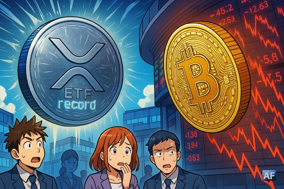 Un ETF record ne suffit pas à sauver XRP de la chute du Bitcoin