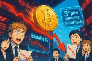 BTC recule : semaine 38 classée 3ᵉ pire semaine historique