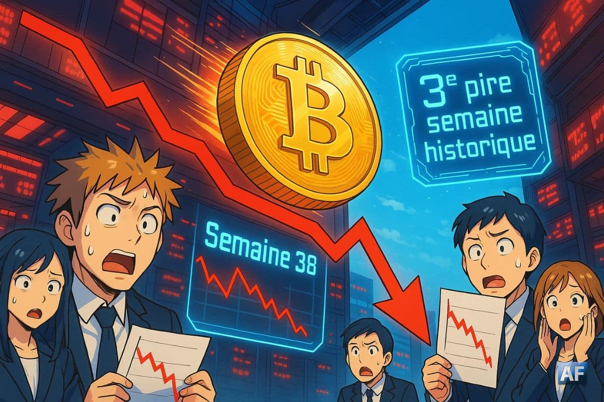 BTC recule : semaine 38 classée 3ᵉ pire semaine historique