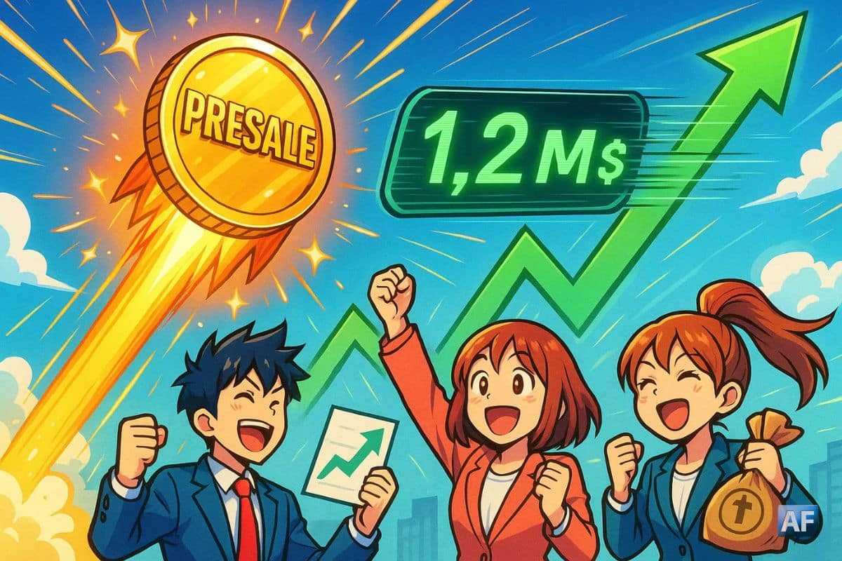 Un presale crypto lève 1,2 M$ à toute vitesse : la frénésie s’accélère
