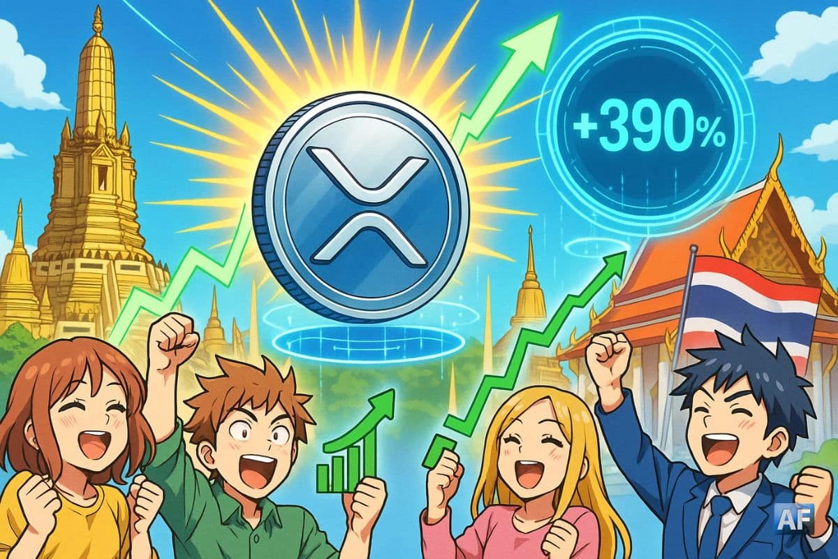 XRP pulvérise les records en Thaïlande avec +390 % en un an