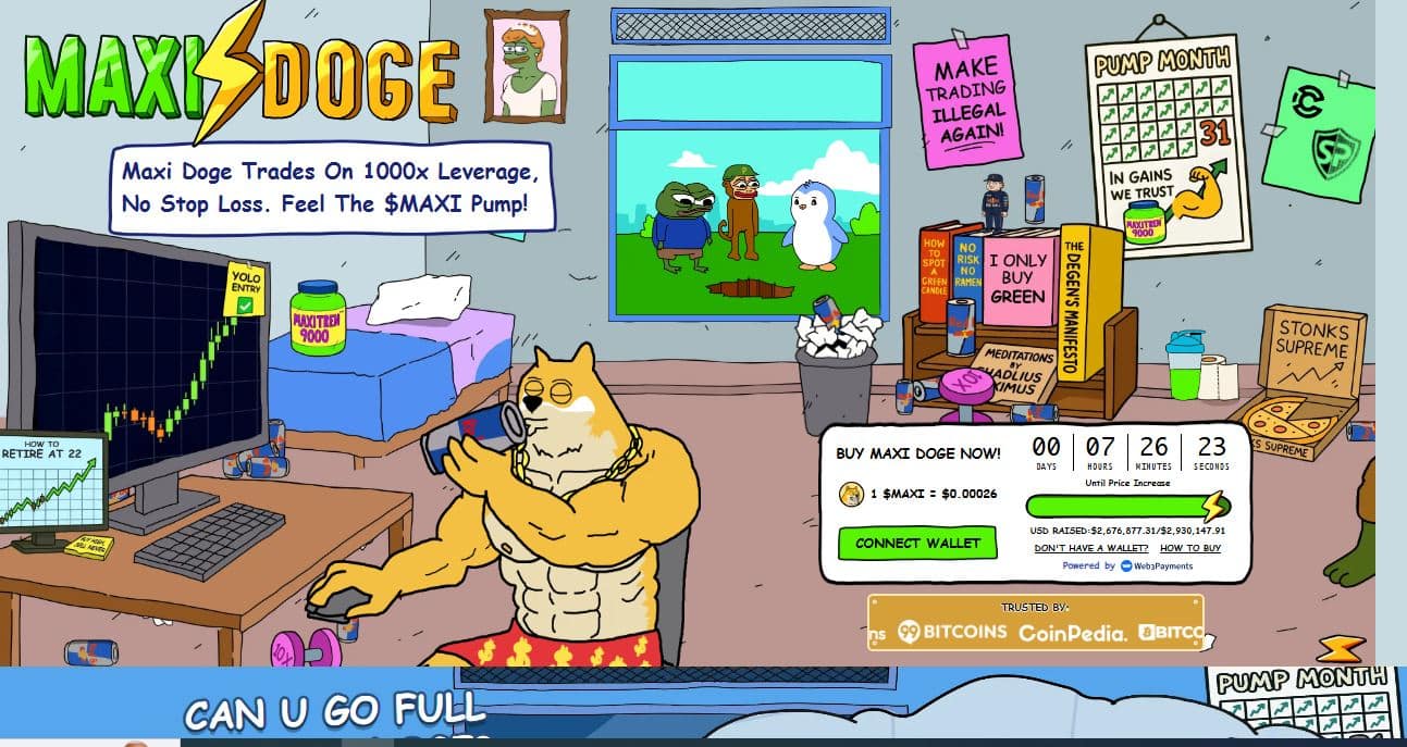 MaxiDoge : un mème qui joue la carte du staking