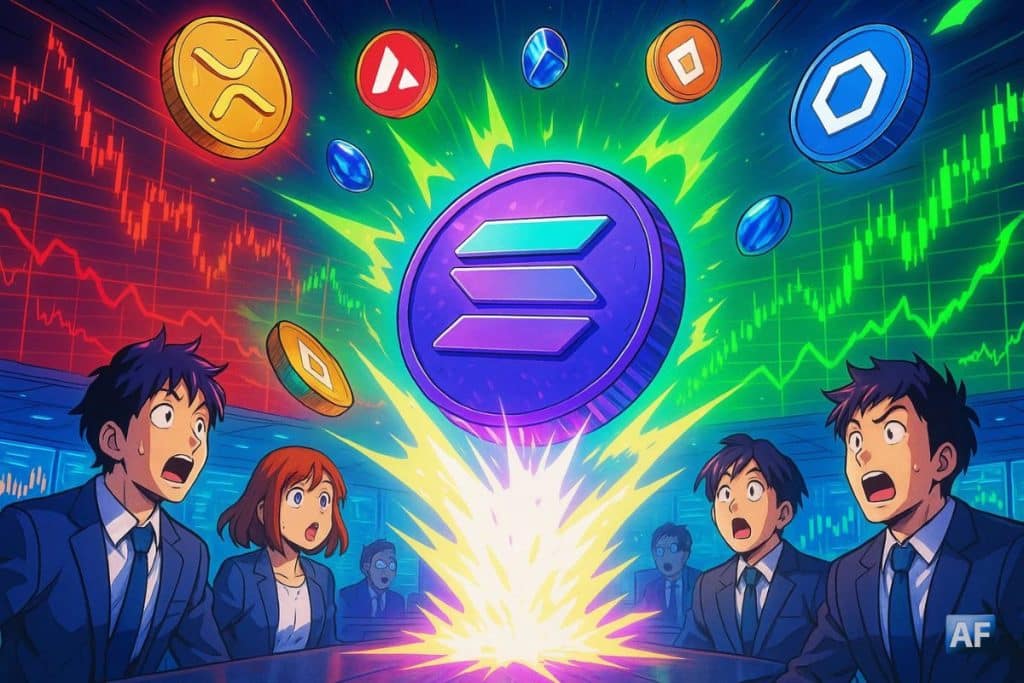 Près de 200 M $ de shorts balayés sur les altcoins, Solana en tête du rebond