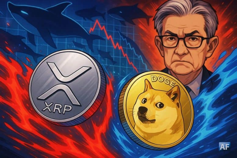 Panique en vue ? Les whales parient contre XRP et DOGE avant Powell