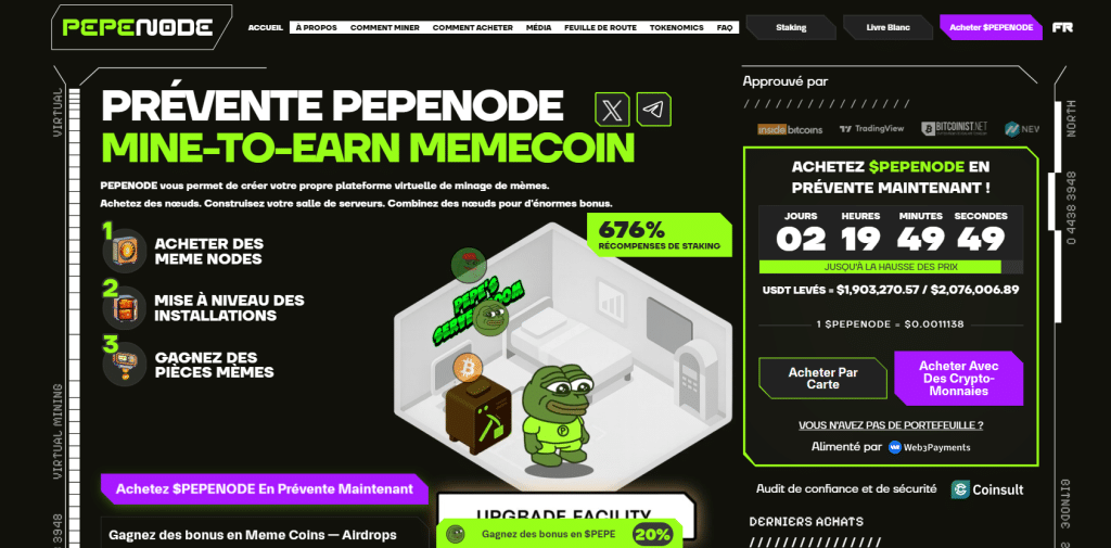 Pepenode prévente - altcoin season