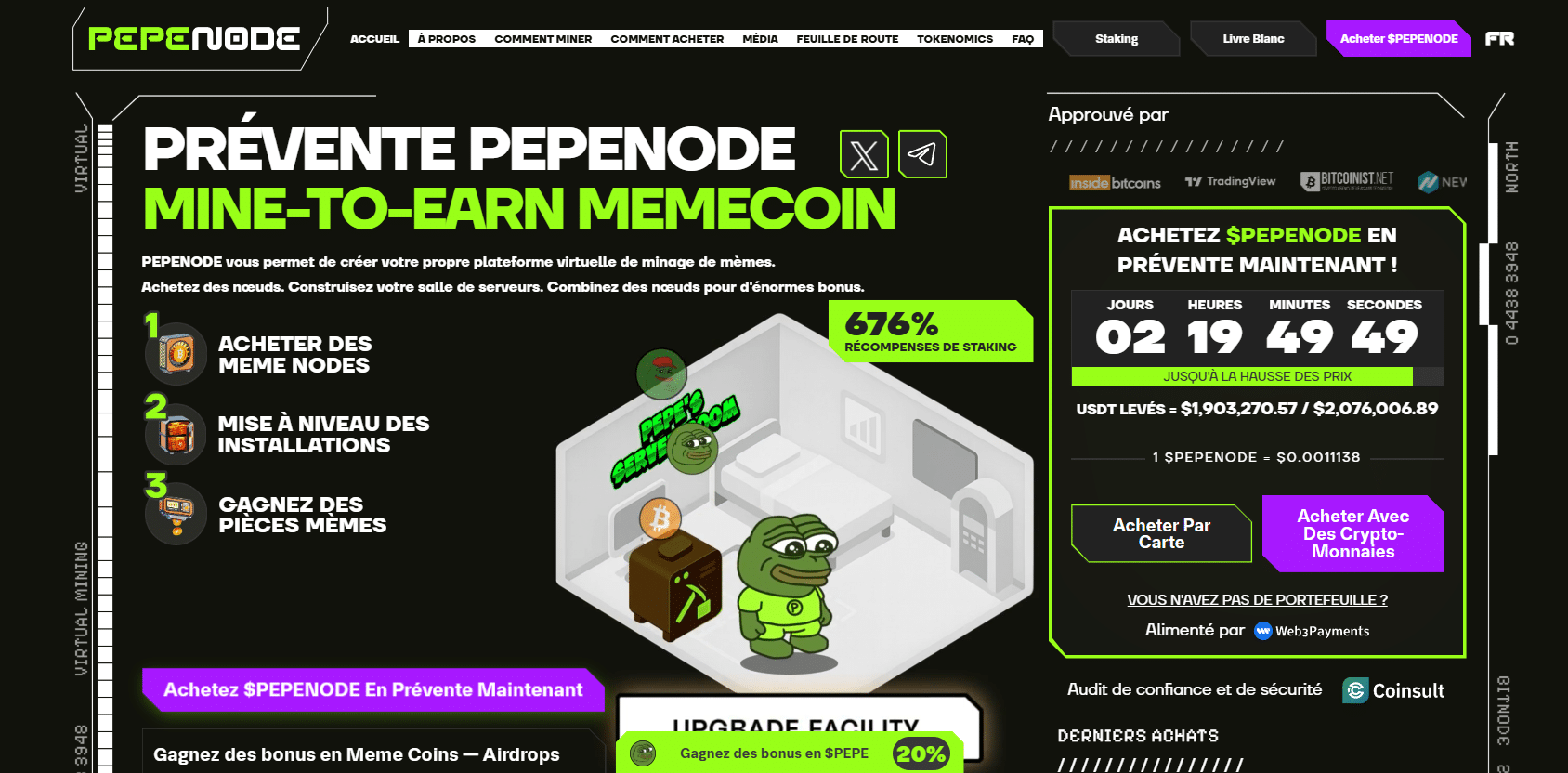 Pepenode prévente - altcoin season