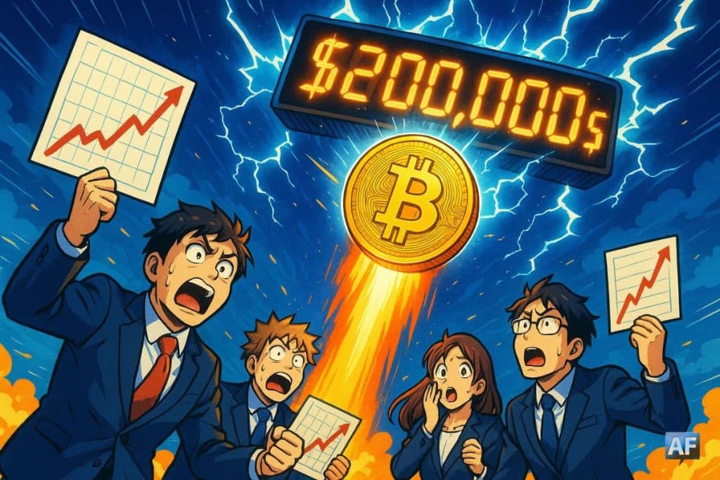 Vers un Bitcoin à 200 000 $ ? Le signal qui affole les analystes