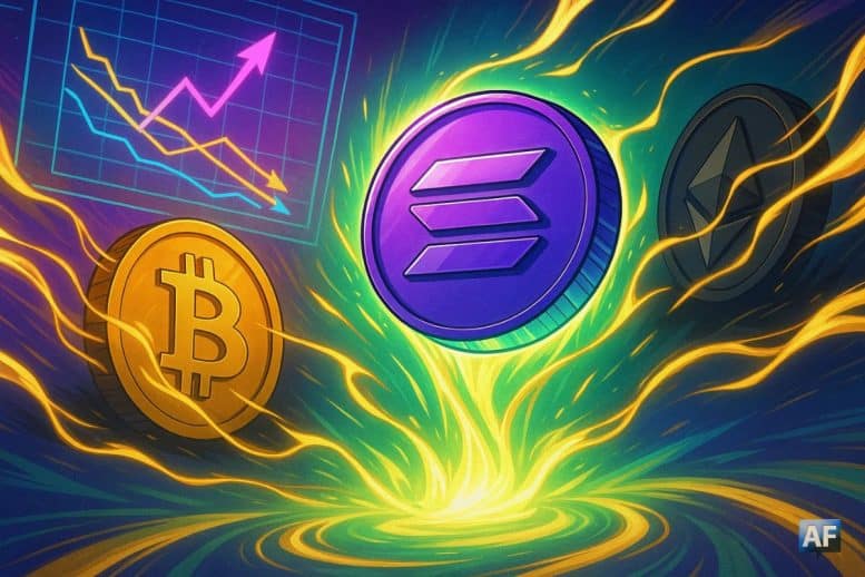 Solana renverse la tendance, les capitaux fuient Bitcoin et Ethereum