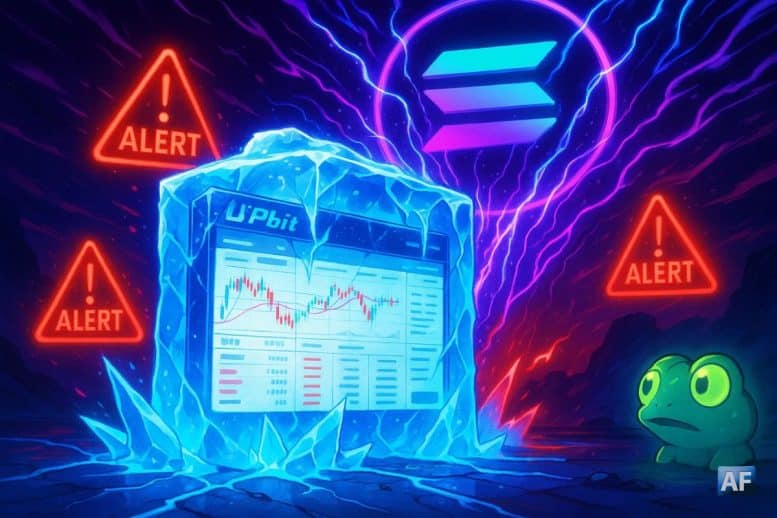Upbit paralysé : 36 M$ envolés sur Solana — la plateforme gèle tout (Pepenode)