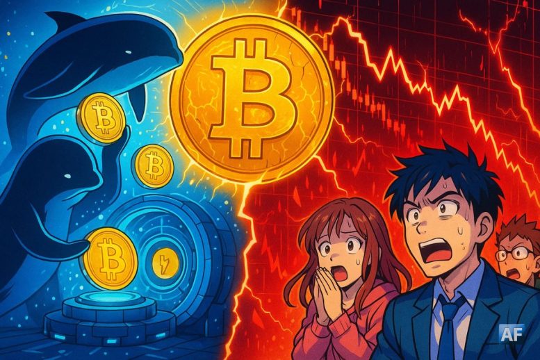 Crash Bitcoin : les gros accumulent, les petits paniquent