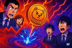 BONK sous pression : le memecoin passe sous un support clé et la tendance se fragilise