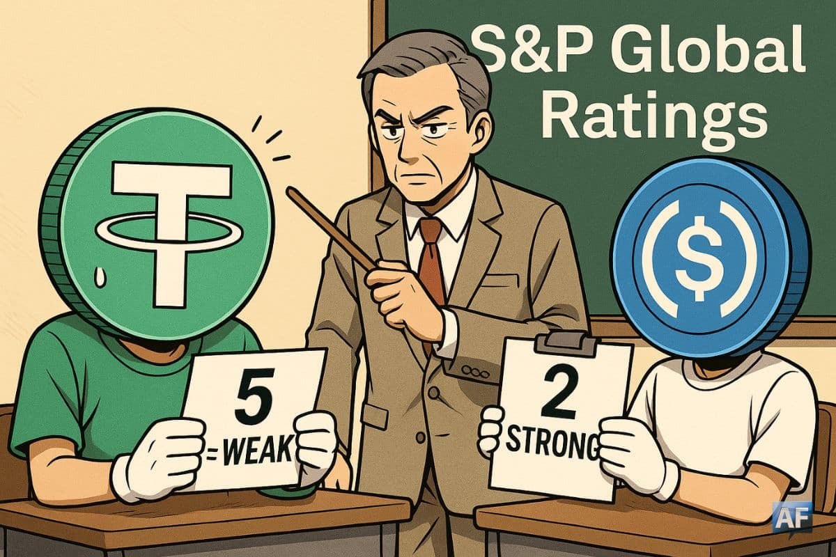 Notation de S&P Global à USDT de Tether et USDC de Circle 