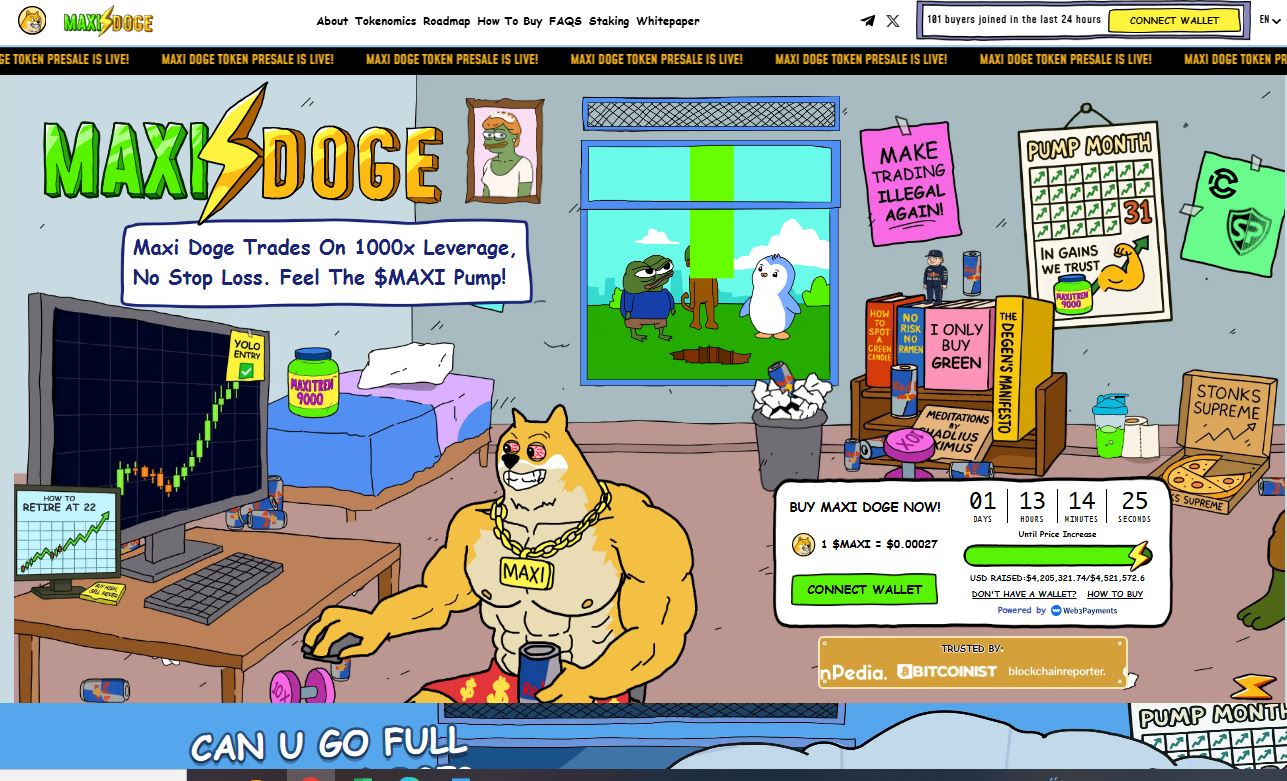 MaxiDoge surfe sur la résurgence de l’univers Dogecoin