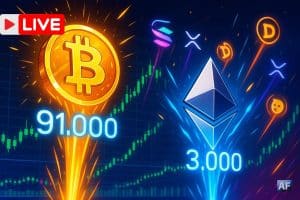 LIVE : Bitcoin repasse 91 000 $, Ethereum franchit 3 000 $ — les altcoins se réveillent