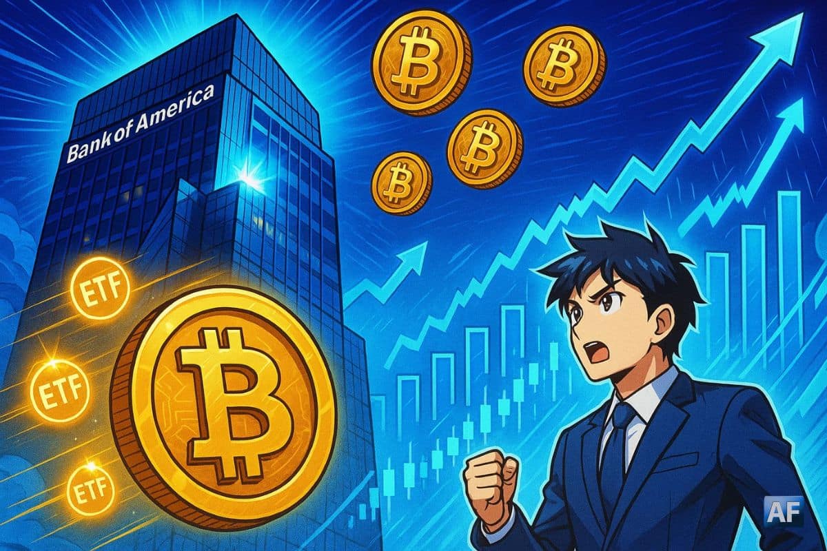 Bank of America valide 4 % de crypto — les ETF Bitcoin gagnent du terrain