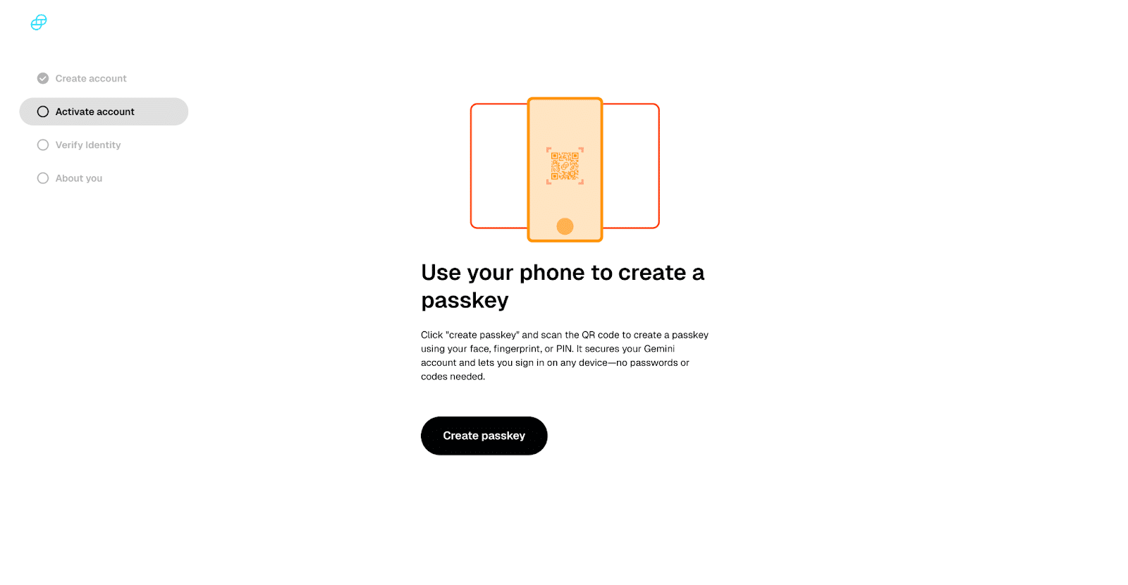 configurer la clé d’accès