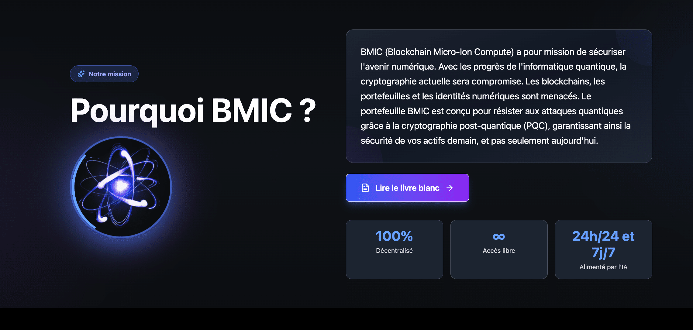 BMIC tableau de bord