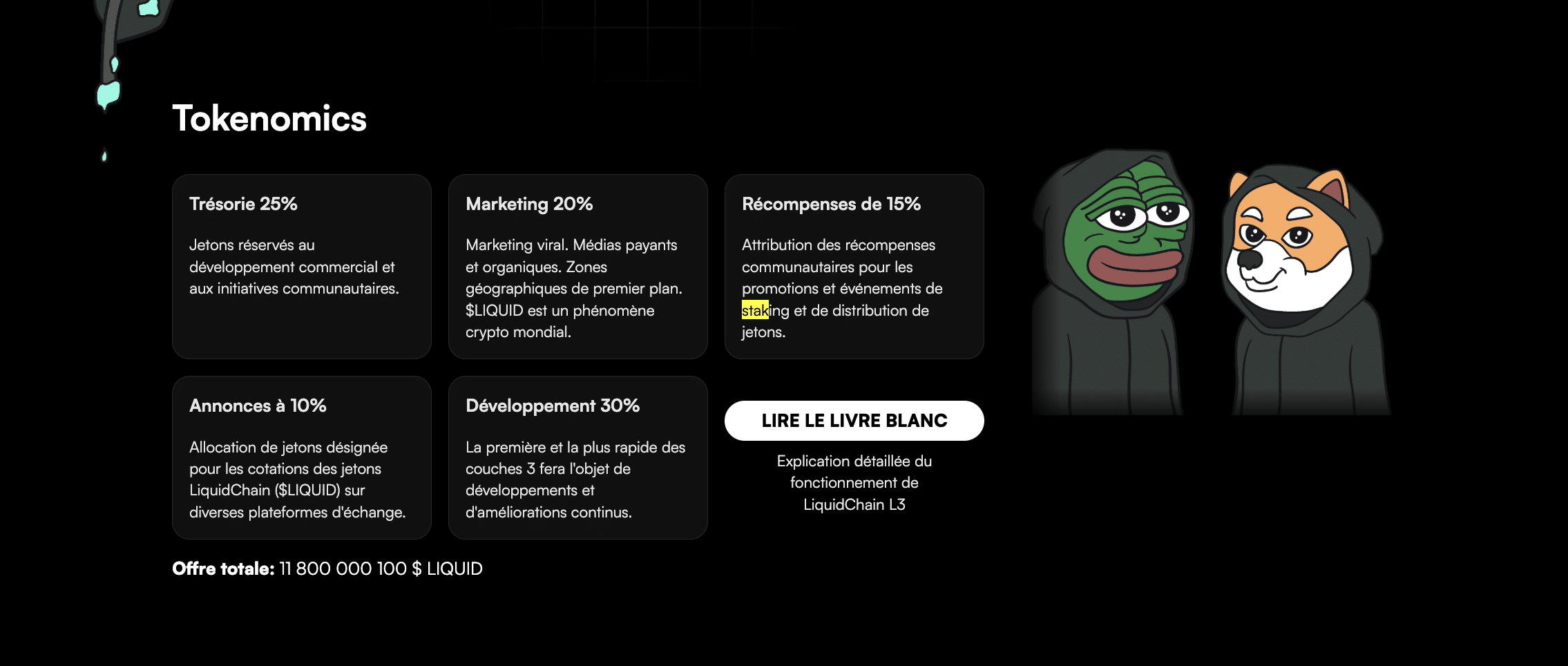 Tokenomique LiquidChain